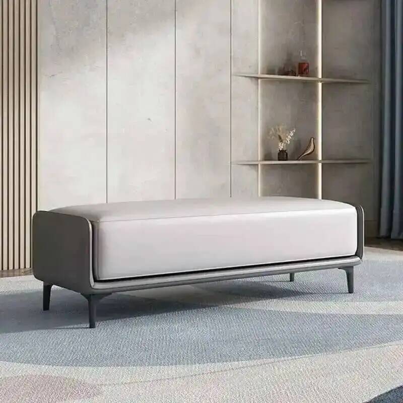 leather Bed Living Room Stools - Z. A. Furniture ulasan dan harga